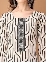 Thumbnail for Embroidered & Printed Kurta With Pant & Printed Dupatta, Black - Hiral Fashion - Distacart
