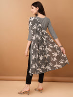 Thumbnail for Embroidered & Printed Kurta With Pant & Printed Dupatta, Black - Hiral Fashion - Distacart