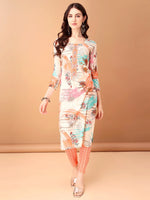 Thumbnail for Embroidered & Printed Kurta With Pant & Printed Dupatta, Orange - Hiral Fashion - Distacart