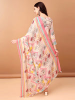 Thumbnail for Embroidered & Printed Kurta With Pant & Printed Dupatta, Pink - Hiral Fashion - Distacart
