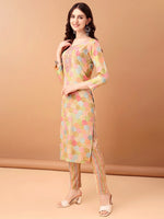 Thumbnail for Embroidered & Printed Kurta With Pant & Printed Dupatta, Multicolor - Hiral Fashion - Distacart