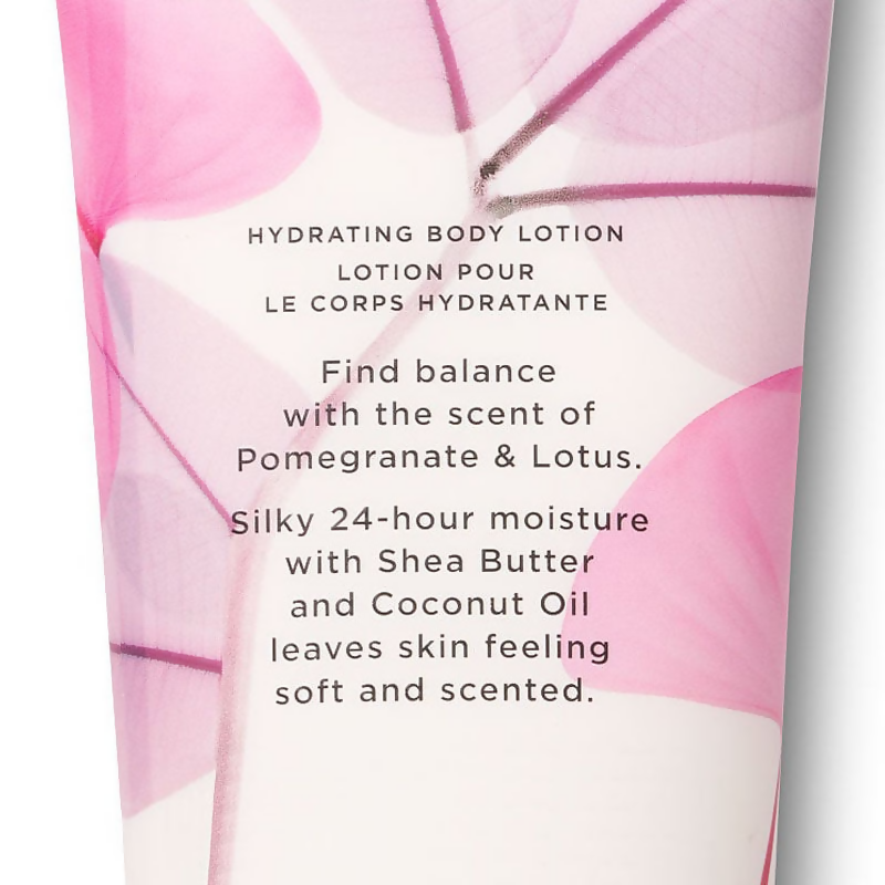 Victoria's Secret Pomegranate Lotus Natural Beauty Hydrating Body Lotion - Distacart