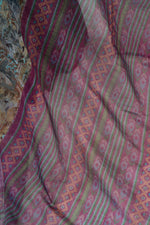 Thumbnail for Dwija Fashion Sage Green Party Wear Printed Linen Ready To Wear Saree With Unstitched Blouse