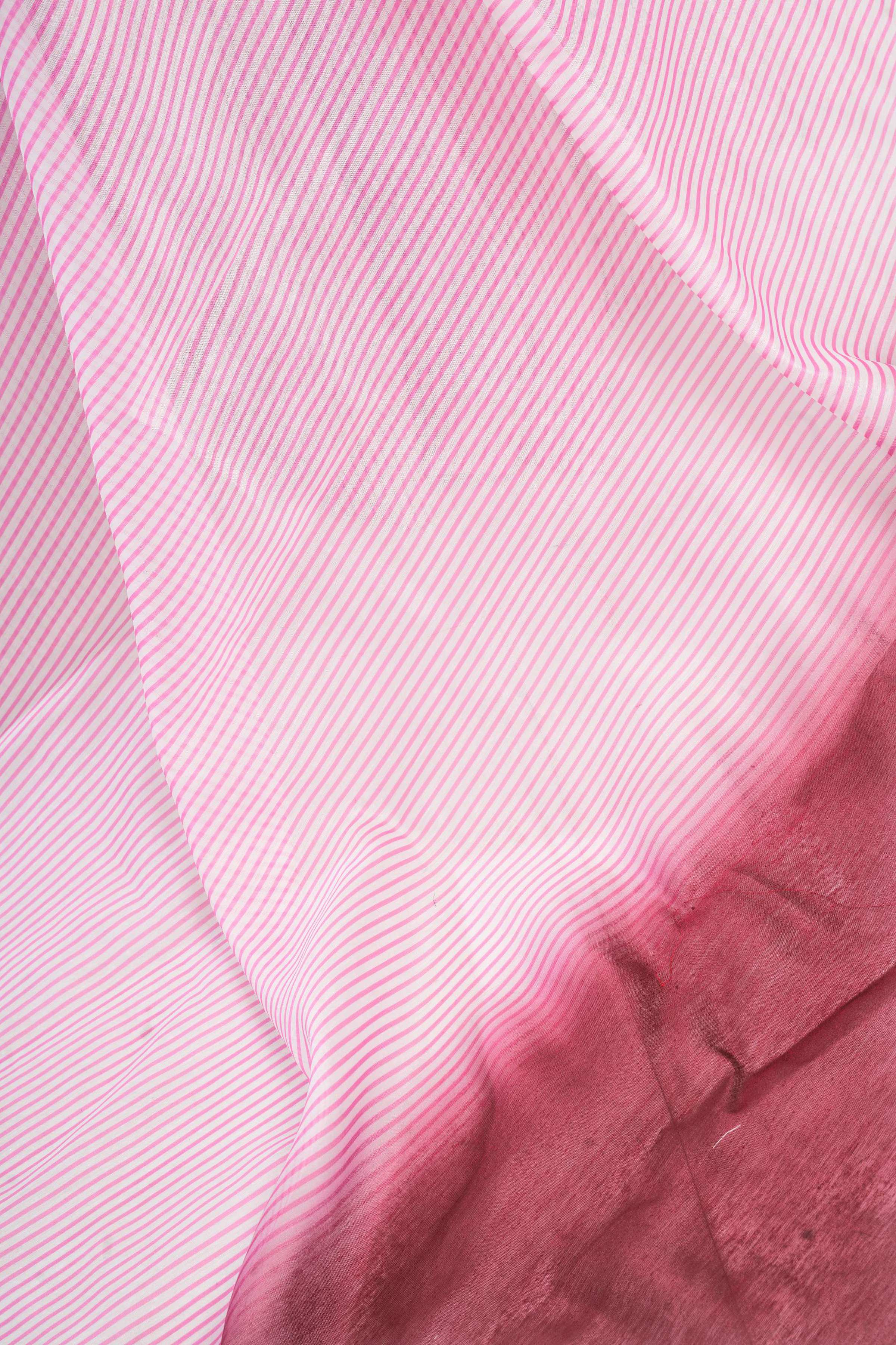 Dwija Fashion Pink Party Wear Printed Linen Ready To Wear Saree With Unstitched Blouse