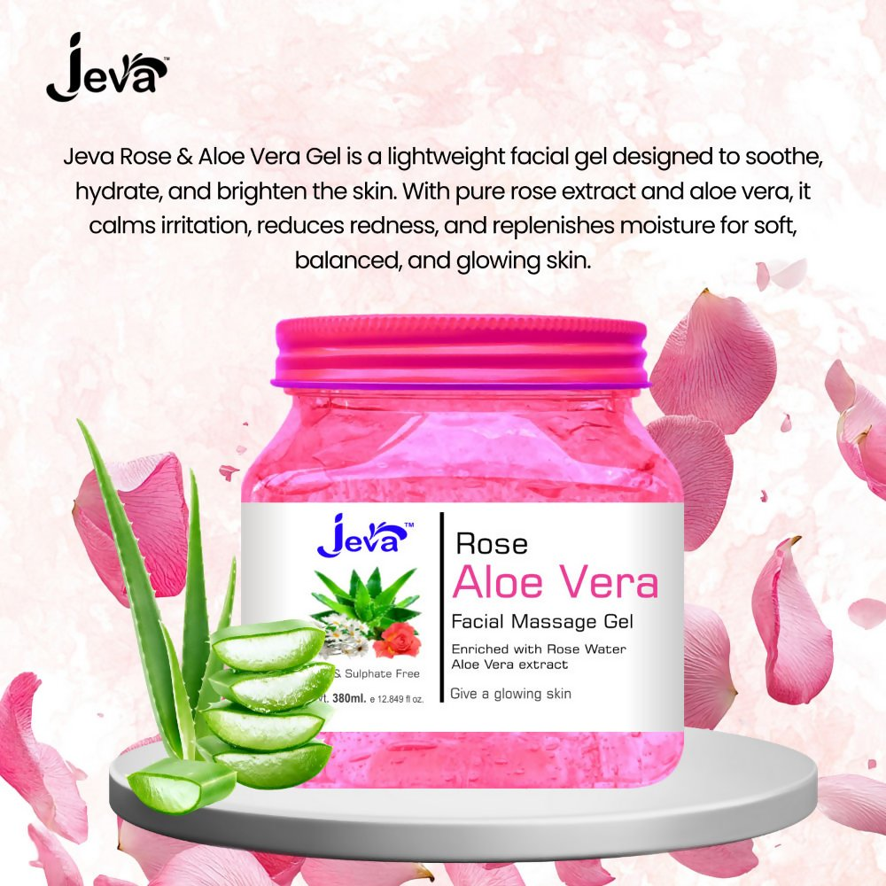 Jeva Rose and Aloe Vera Facial Massage Gel - Dista