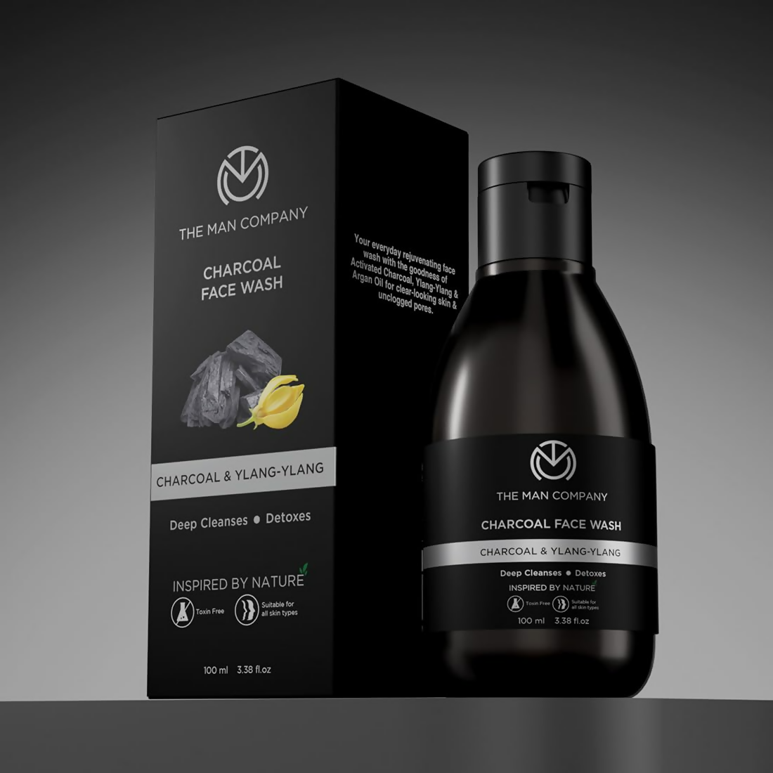 The Man Company Activated Charcoal Face Wash For Men - Distacart