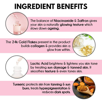 Auli Magic Potion Gold with 24k Gold Flakes - Skin Transforming Gel - Distacart