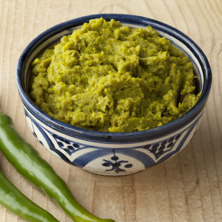 Priya Green Chilli (Sliced) Pickle Without Garlic