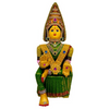 SRI YAGNAA - Varalakshmi Ammavari Decorated Doll - Green - Dista