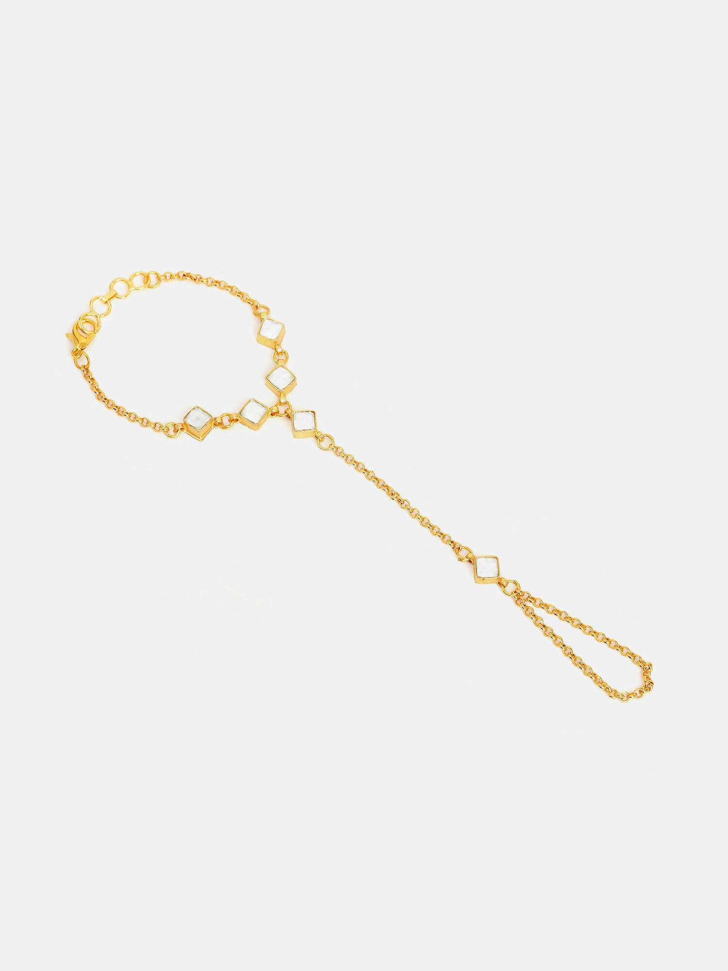 Ruby Raang Kundan Haath Phool