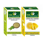 Thumbnail for VedicAyurveda Henna Leaf Powder and Lemon Powder - Dista