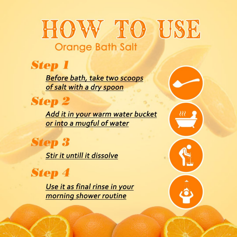 VedicAyurveda Orange Bath Salt - Dista