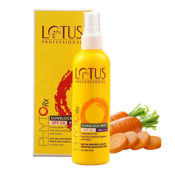 Lotus Professional Phyto Rx Anti - Tan Sunscreen Sunblock Mist SPF 50 - Distacart