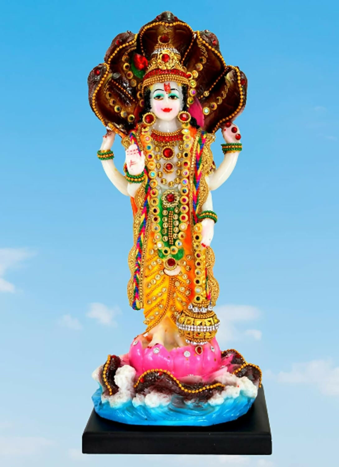 Esplanade Resin Vishnu Narayana Murti Idol - Distacart
