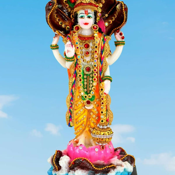 Esplanade Resin Vishnu Narayana Murti Idol - Distacart