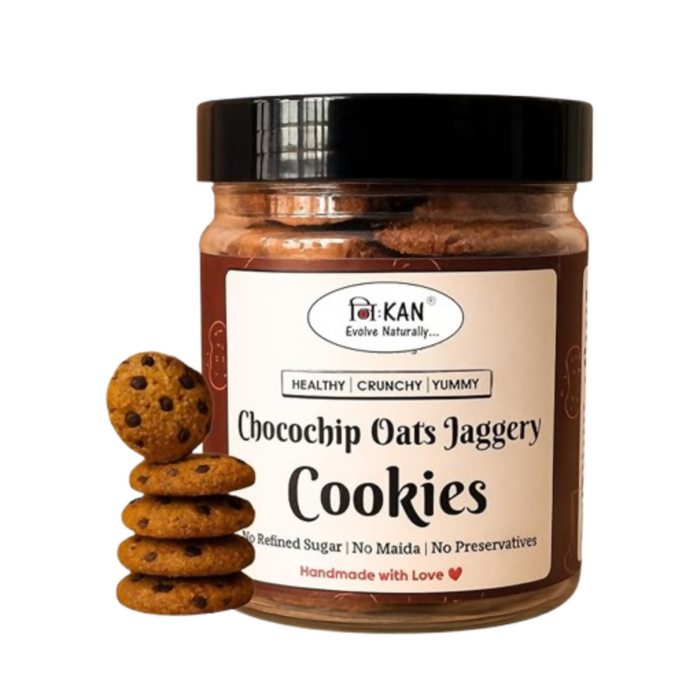 NIHKAN Chocochip Oats Jaggery Cookies