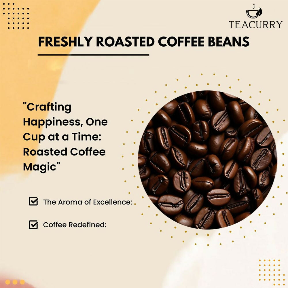 Teacurry Arabica Roasted Coffee Bean (Whole Bean, Medium Roasted) - Distacart