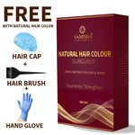 Thumbnail for Samisha Burgundy Hair Colour Powder – Original & Organic Reddish Brown - Distacart