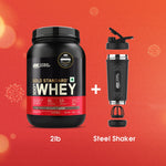 Thumbnail for Optimum Nutrition Shake The Whey Gift Box: Gold Standard 100% Whey (Double Rich Chocolate) 907gm & Steel Shaker