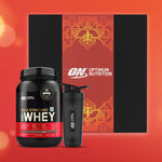 Thumbnail for Optimum Nutrition Shake The Whey Gift Box: Gold Standard 100% Whey (Double Rich Chocolate) 907gm & Steel Shaker