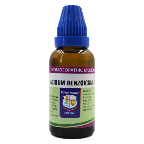 Father Muller Acidum Benzoicum Mother Tincture Q - Distacart