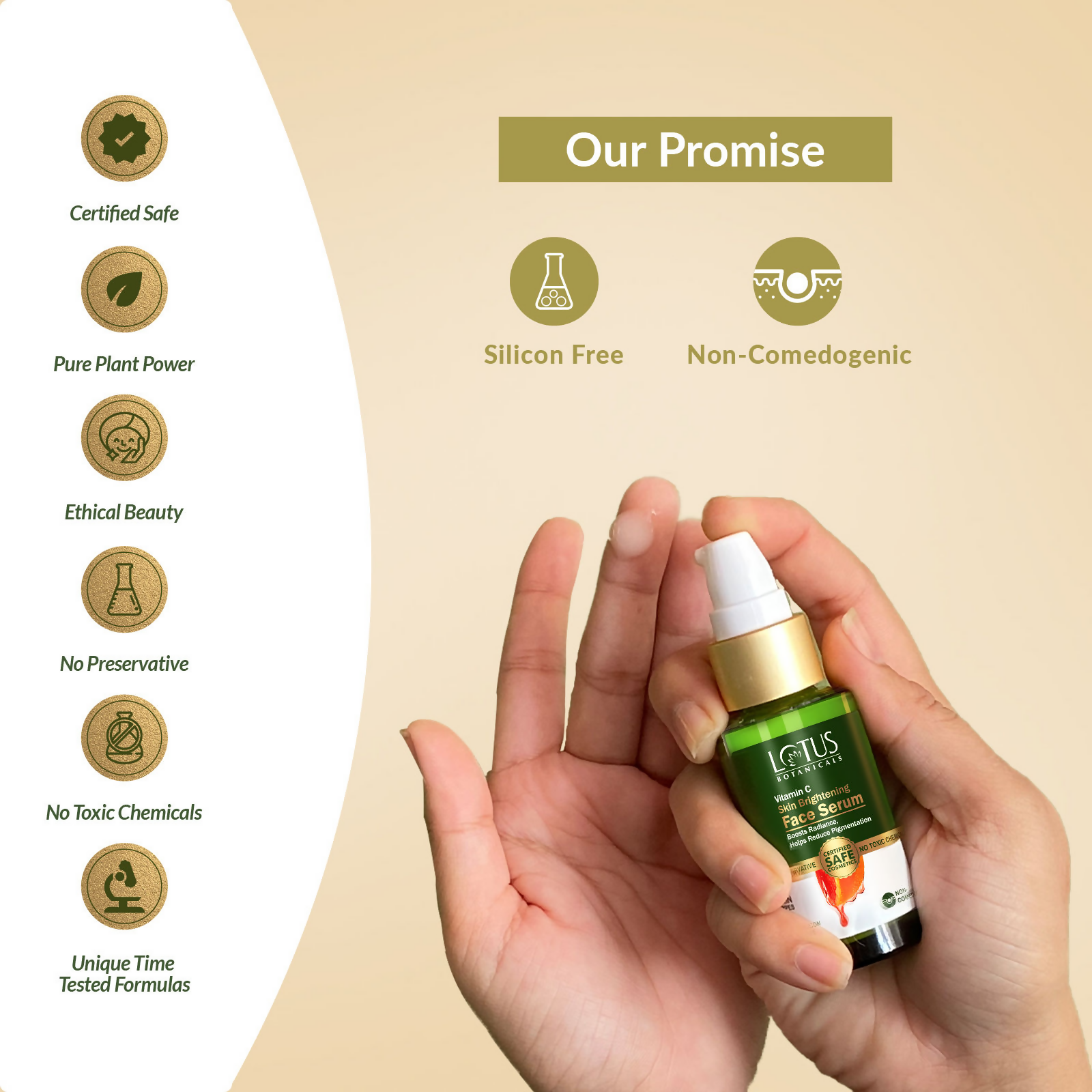Lotus Botanicals Vitamin C Skin Brightening Face Serum - Distacart