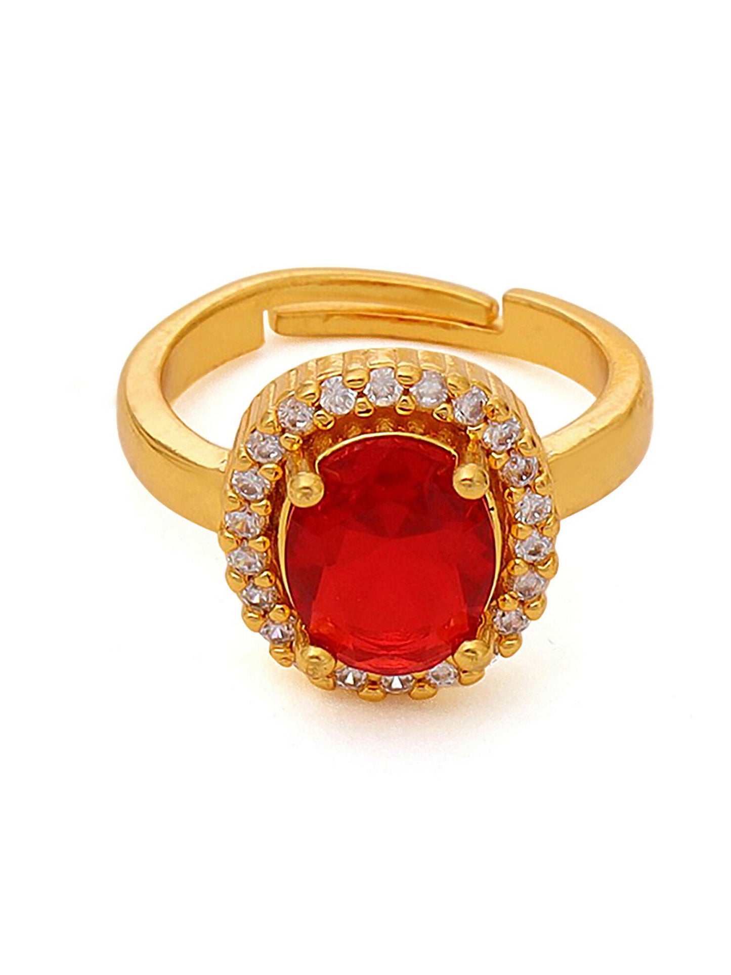 Ruby Raang Red Stone Ring - Distacart