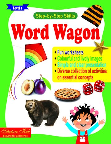 Step By Step Skills Word Wagon-1(Tearble Colourful Worksheets) - Dista