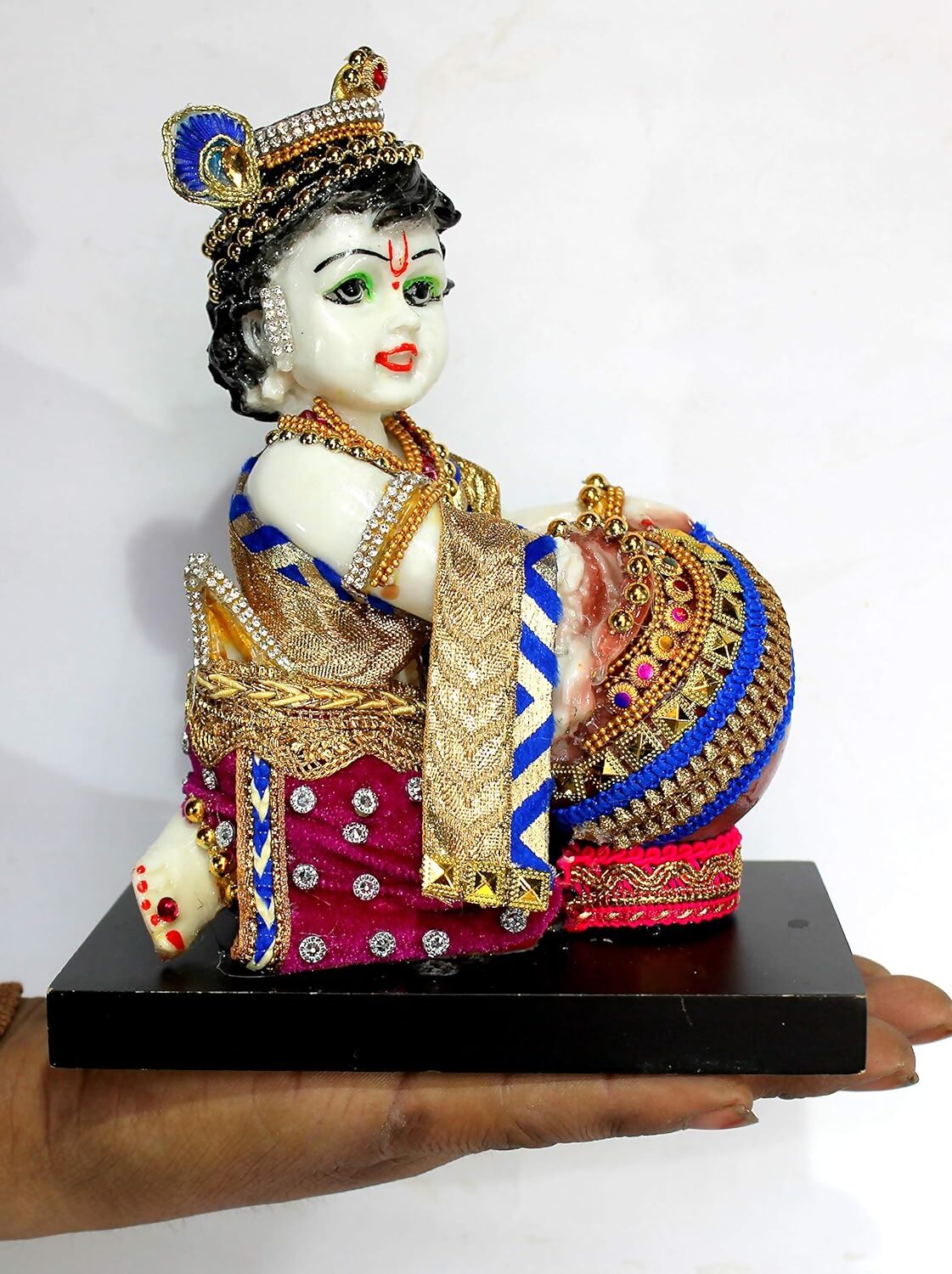 Esplanade Resin Krishna Makhan Chor Statue - Distacart