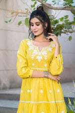 Thumbnail for BulBul Dhawani Rayon Mustard Co-Ord Set
