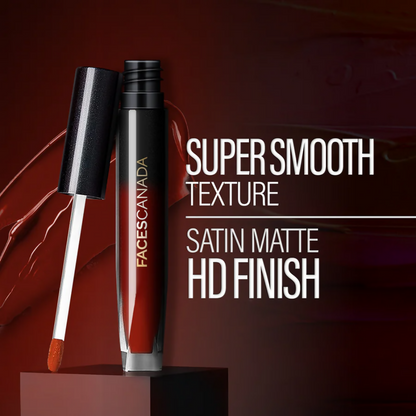 Faces Canada Comfy Silk Liquid Lipstick - Achiever Red 09 - Distacart