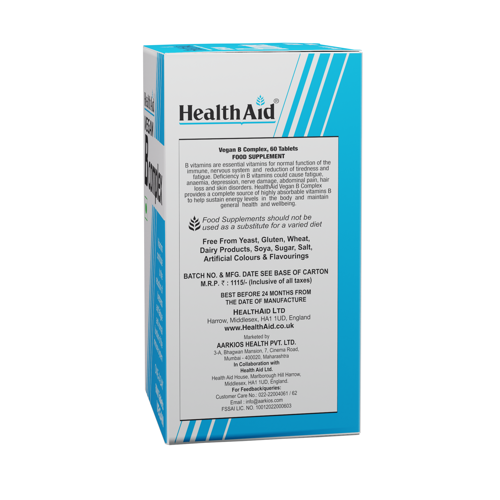HealthAid Veg B Complex Tablets - Distacart