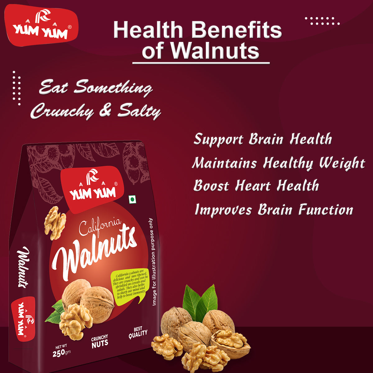 Yum Yum Walnut Kernels Box - Dista