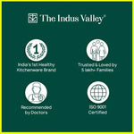 Thumbnail for The Indus Valley TurboCuk Tri-ply Stainless Steel Biryani Cooking Pot/Casserole, Premium Quality, 3 Layer Thick Body, Cool Silicone Handles, 100% Toxin-free, Non-stick, Induction & Gas, Spatula, 2.9L