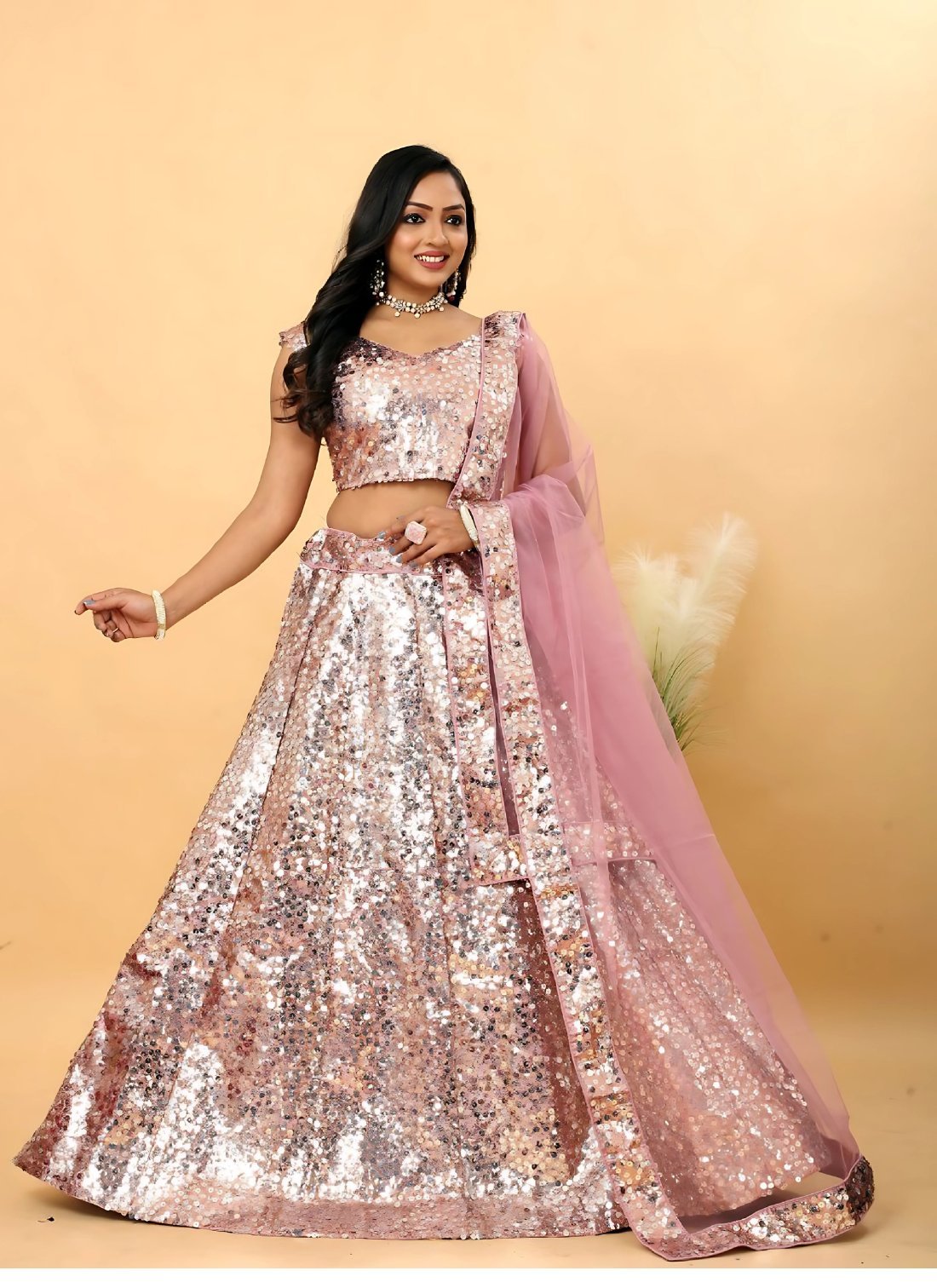 Lehenga Mart Designer Wedding Lehenga Choli For Women - Baby Pink - Distacart
