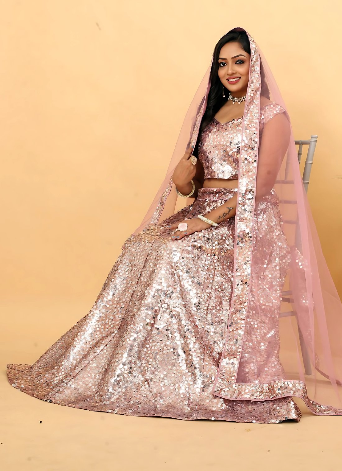 Lehenga Mart Designer Wedding Lehenga Choli For Women - Baby Pink - Distacart