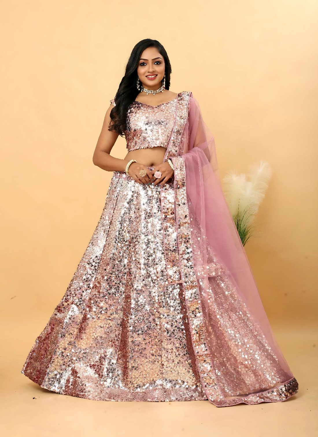 Lehenga Mart Designer Wedding Lehenga Choli For Women - Baby Pink - Distacart