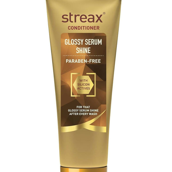 Streax Glossy Serum Shine Hair Conditioner For Dull & Dry Hair, With Silicon Actives for Shiny Hair & Frizz Control - Distacart