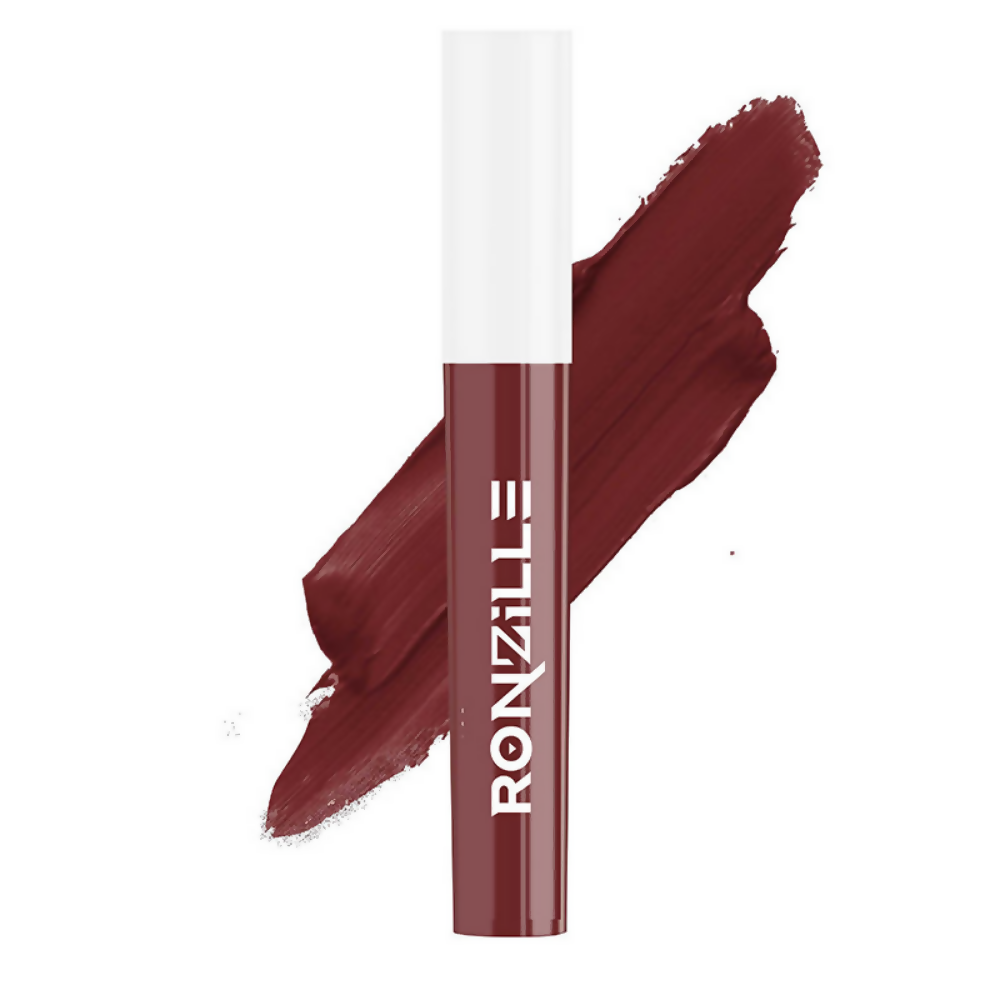 Ronzille Non Transfer Matte Liquid Lipstick Plus Lip Gloss - Nudes And Browns - Dista