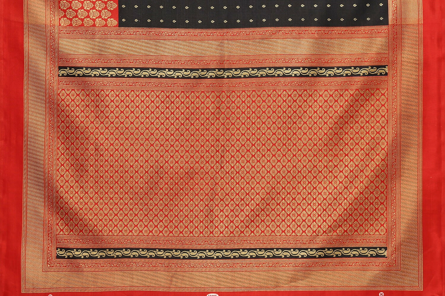 Vamika Black Printed Art Silk Saree - Distacart