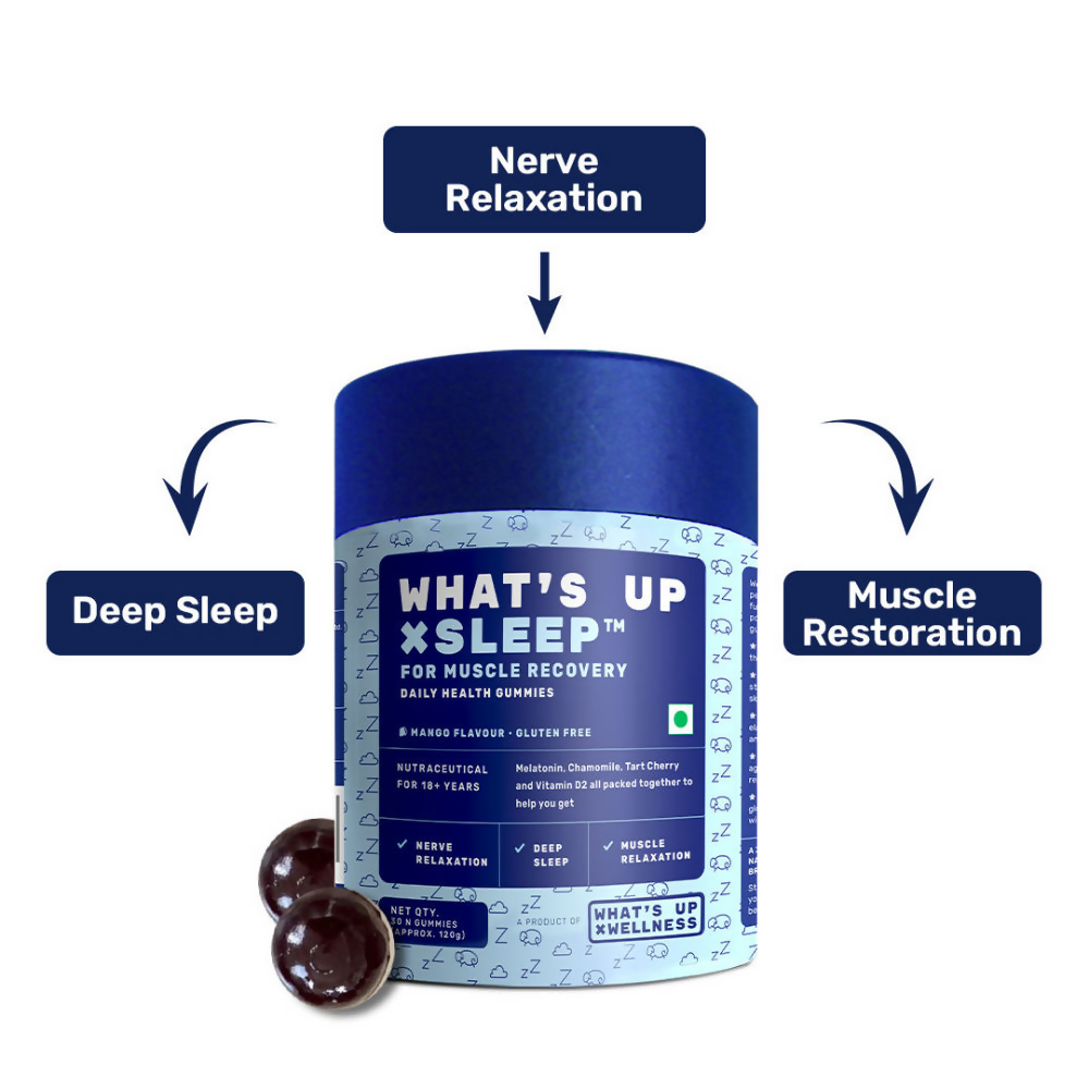 What's Up Wellness Sleep Gummies For Muscle Recovery - Distacart