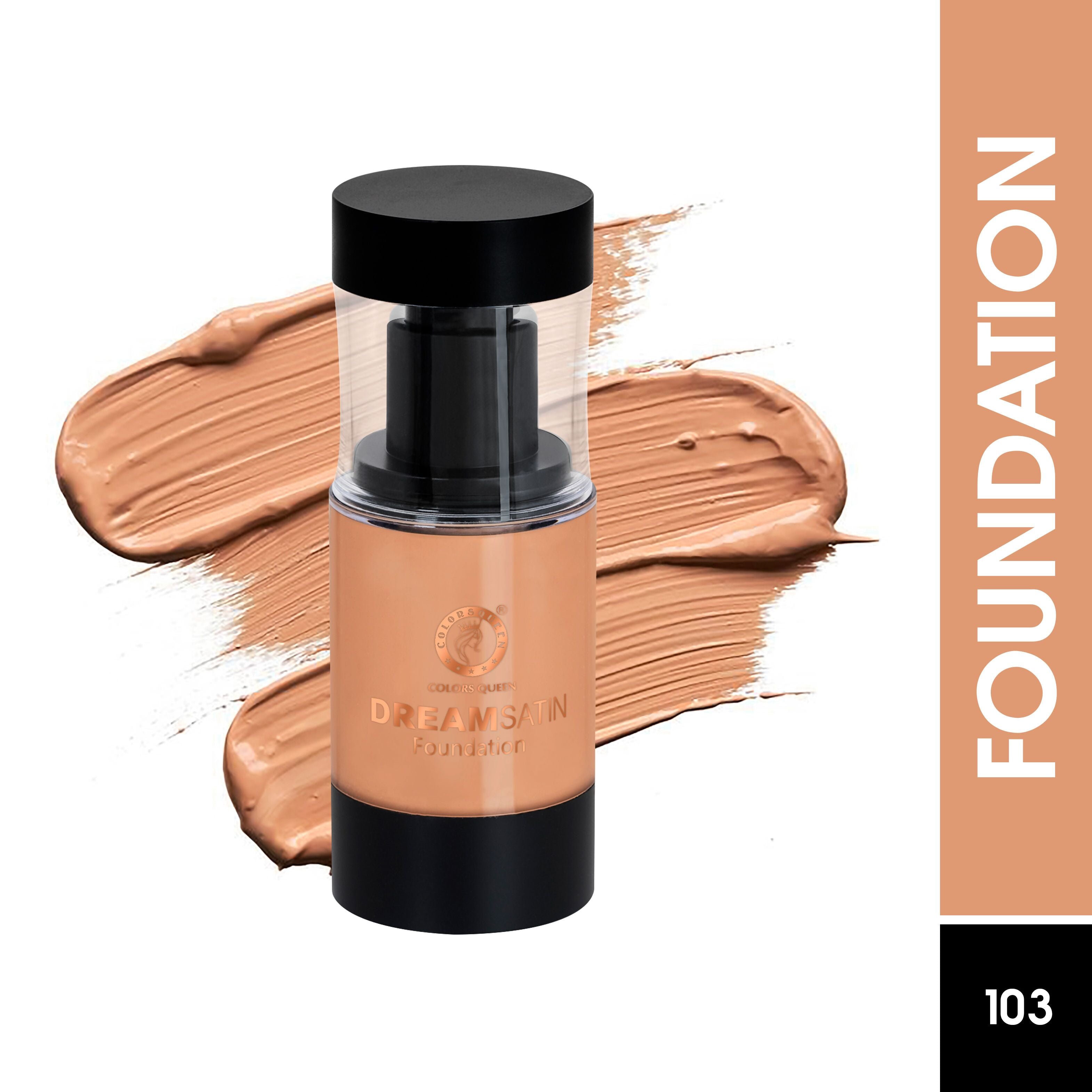 Colors Queen Dream Satin Foundation - 103 Chestnut - Distacart