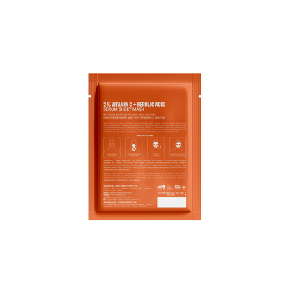 Bake 2% Vitamin C + Ferulic Acid Serum Sheet Mask - Distacart