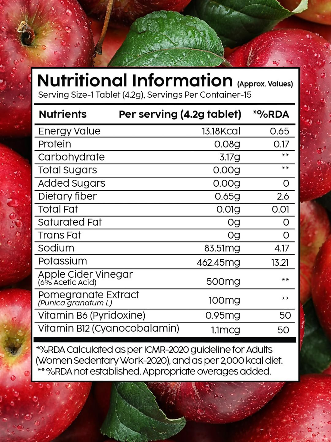 PLIX The Plant Fix Apple Cider Vinegar Effervescent Tablets - Cola Flavor
