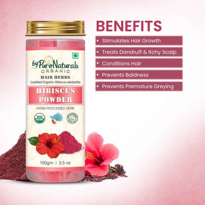 byPureNaturals Organic Hibiscus Powder - Dista