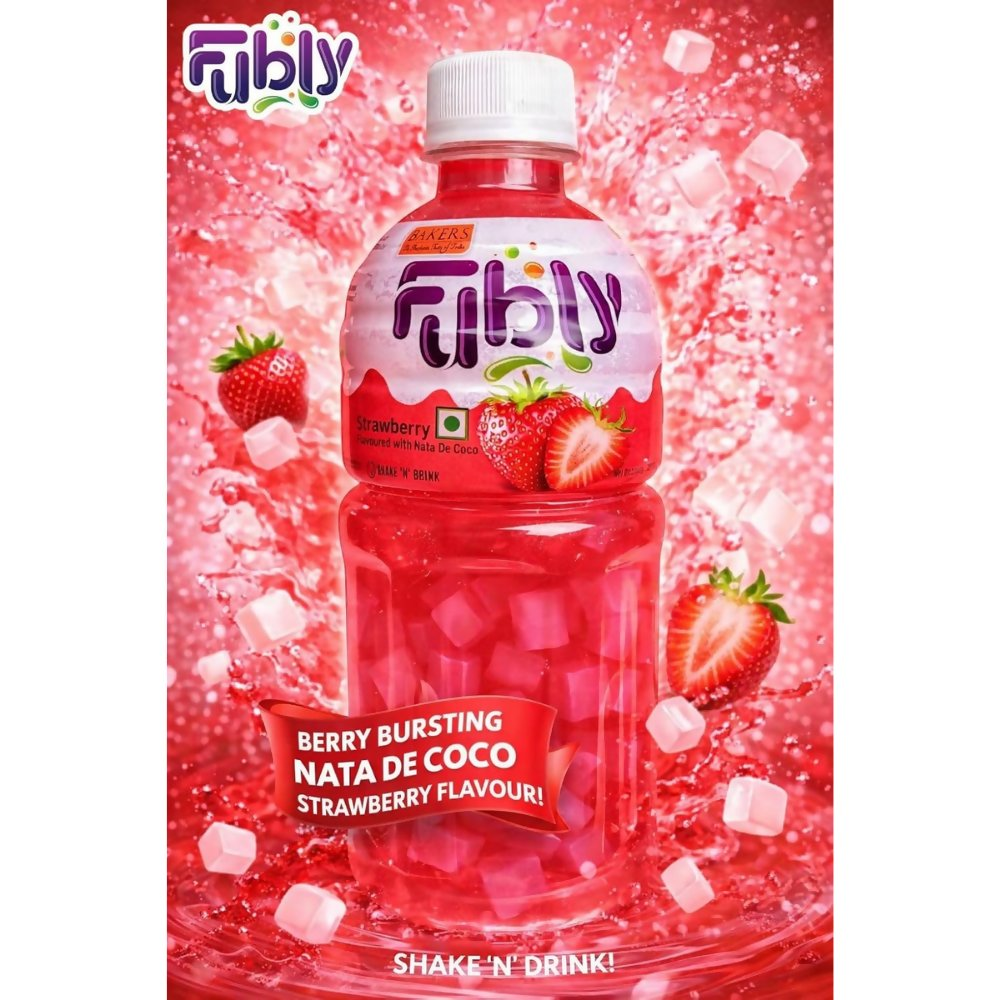 BAKERS Fubly Strawberry Juice Drink - Dista