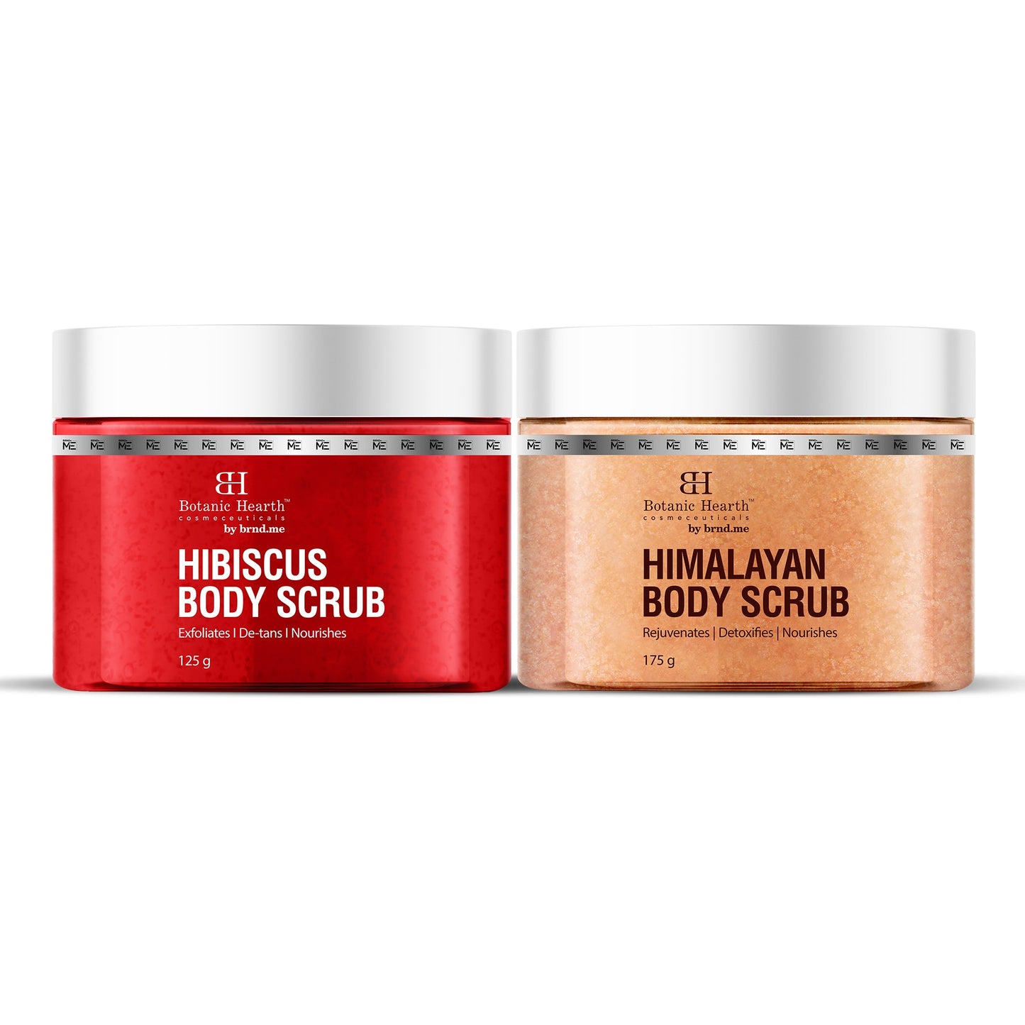 Botanic Hearth Deep Exfoliation Combo - Himalayan & Hibiscus Body Scrubs - Distacart