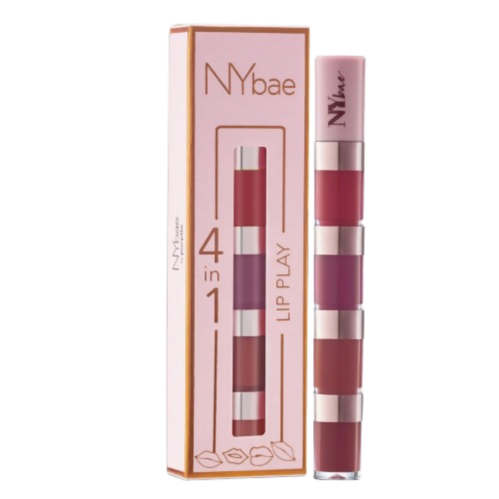 NY Bae 4 IN 1 Lip Play Liquid Lipstick - Nude Tease - Distacart