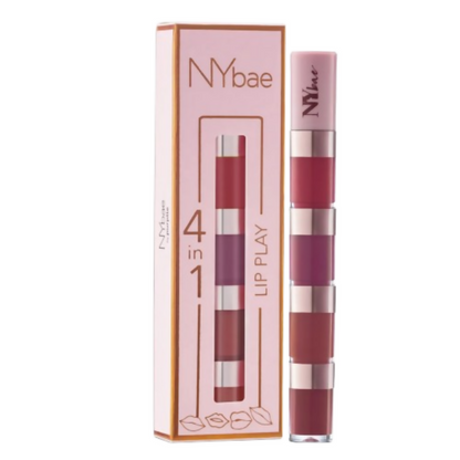 NY Bae 4 IN 1 Lip Play Liquid Lipstick - Nude Tease - Distacart