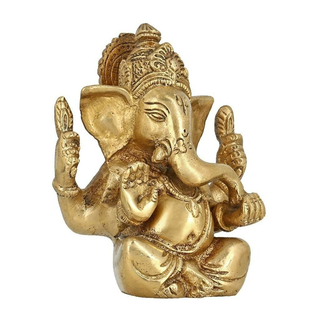 Artvarko Brass Lord Ganesha Ganpati Religious Statue Idol - Distacart